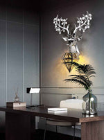 Dasher Deer Gold/Silver/Black Wall Lamp