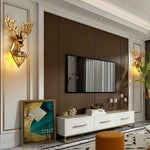 Dasher Deer Gold/Silver/Black Wall Lamp
