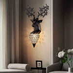 Dasher Deer Gold/Silver/Black Wall Lamp