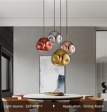 Pressley Vard Pendant Light- Smoky Grey/ Rose Gold/ Red/ Cognac - Reflect Lighting