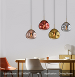 Pressley Vard Pendant Light- Smoky Grey/ Rose Gold/ Red/ Cognac - Reflect Lighting