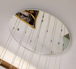 Cognac Eucalyptus Flower Crystal Staircase Chandelier - Reflect Lighting