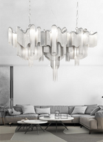 Jaeden Keefe Chrome Tassel Chain Chandelier - Reflect Lighting