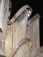 Jaeden Keefe Chrome Tassel Chain Chandelier - Reflect Lighting