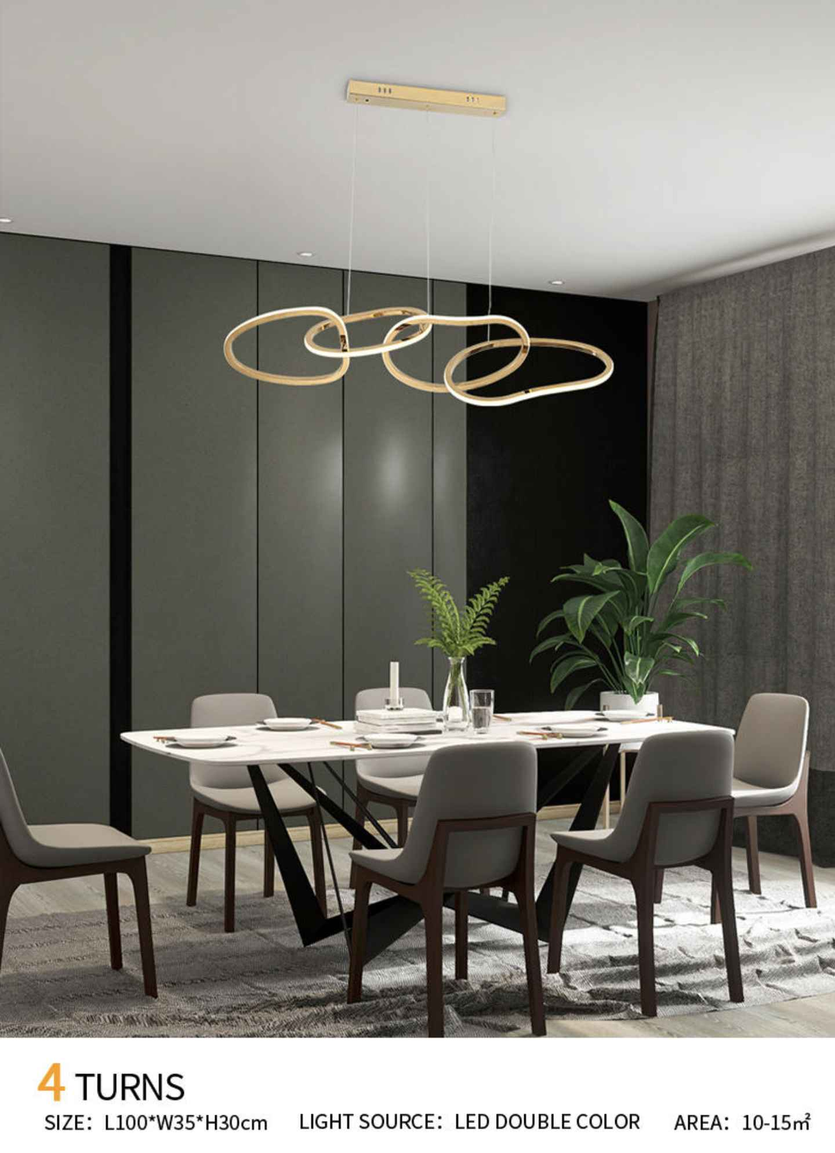 Rousselle Sylvain Gold Chandelier