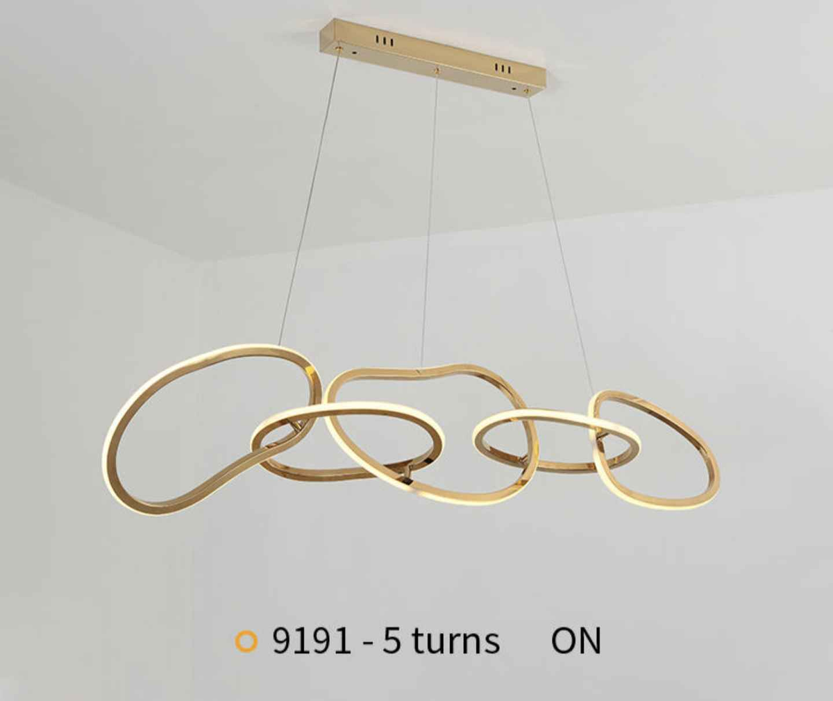 Rousselle Sylvain Gold Chandelier