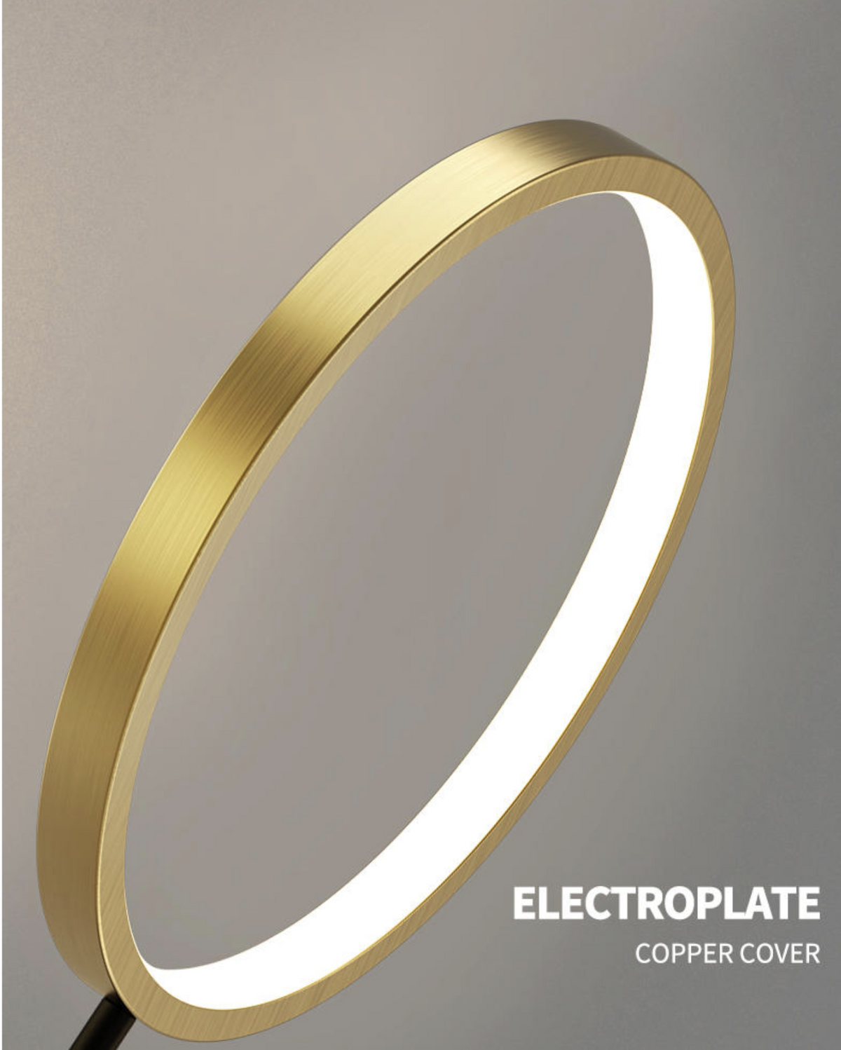 Estela Black & Gold LED Floor Lamp - Reflect Lighting