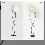 Estela Black & Gold LED Floor Lamp - Reflect Lighting