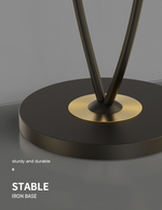 Estela Black & Gold LED Floor Lamp - Reflect Lighting