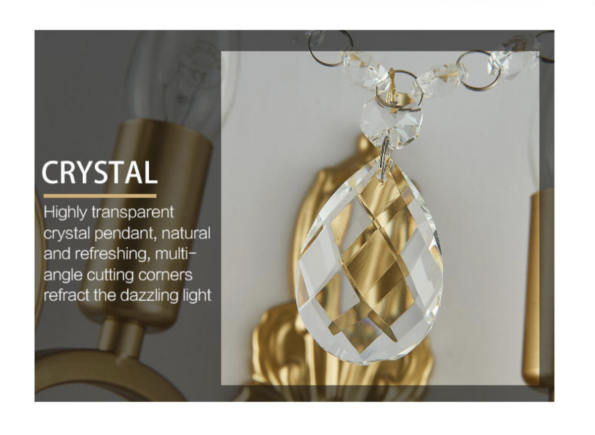 Bannister Golden Candle Wall Light - Reflect Lighting