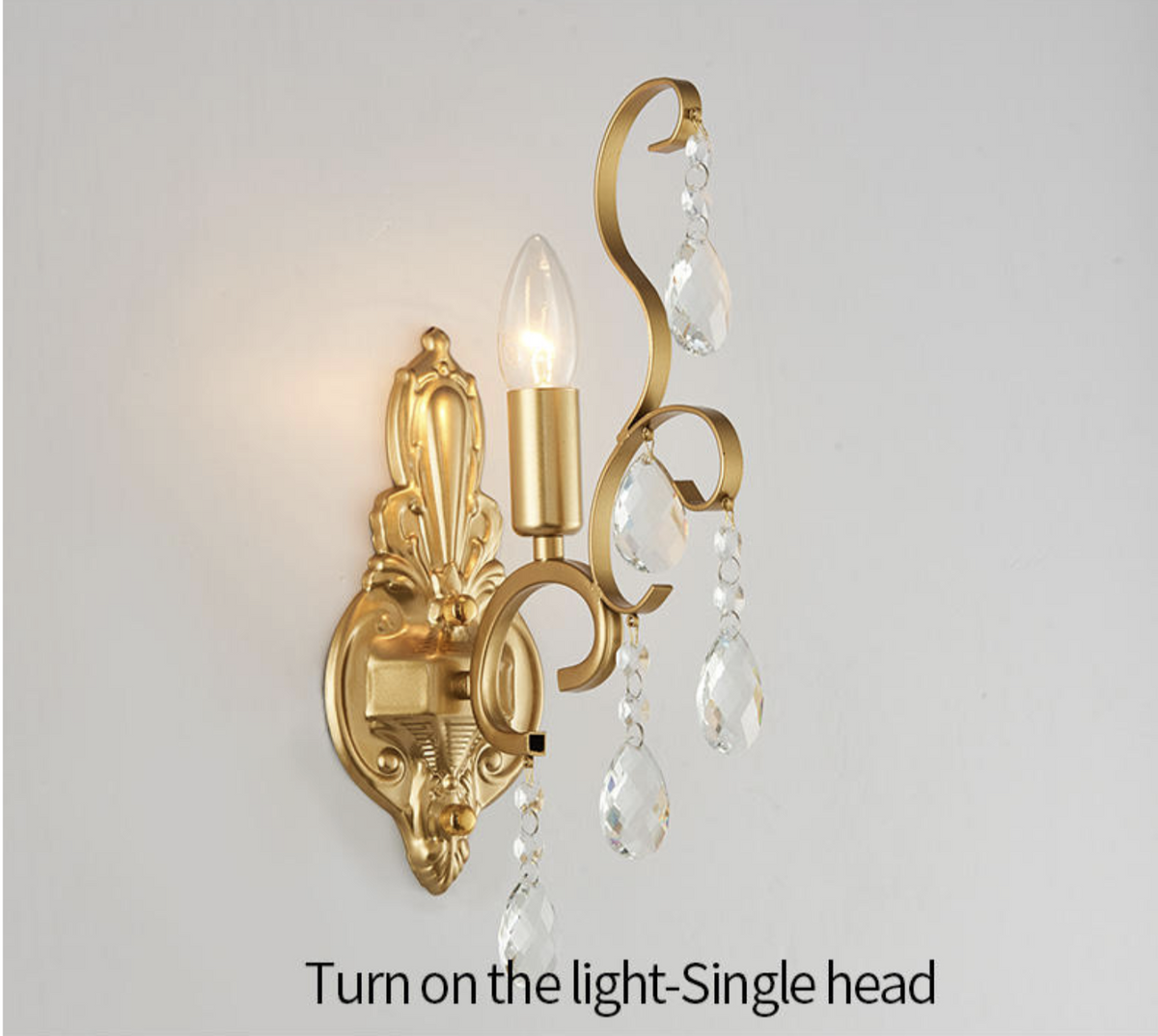 Bannister Golden Candle Wall Light - Reflect Lighting