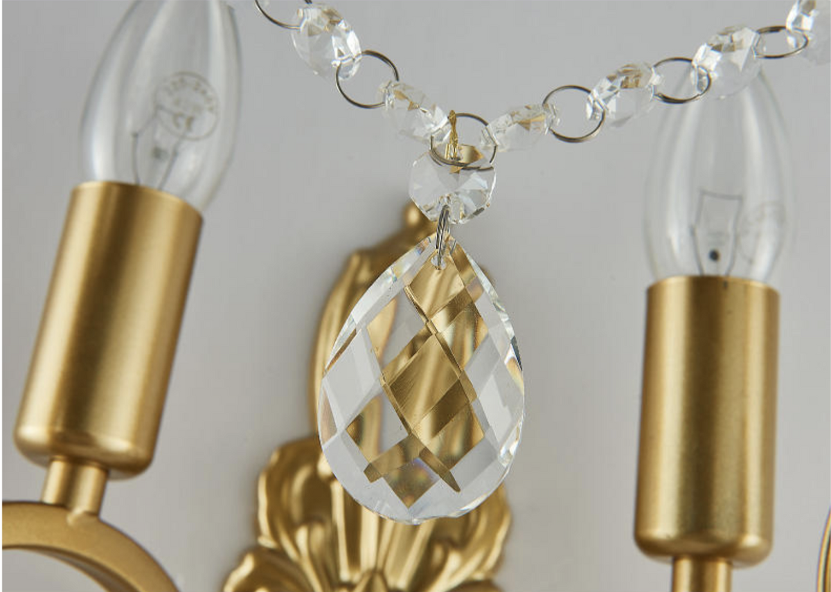 Bannister Golden Candle Wall Light - Reflect Lighting
