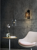Mireille Haffner Wall Lamp- Smoky Grey/Clear/ Cognac - Reflect Lighting