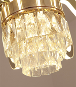 Susanna Selig Gold Mirror LED crystal Chandelier - Reflect Lighting
