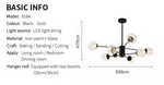 Balle Be Crystal Ball Chandelier- Gold/Black - Reflect Lighting
