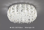 Salazar Flower Crystal Chrome Ceiling Chandelier - Reflect Lighting
