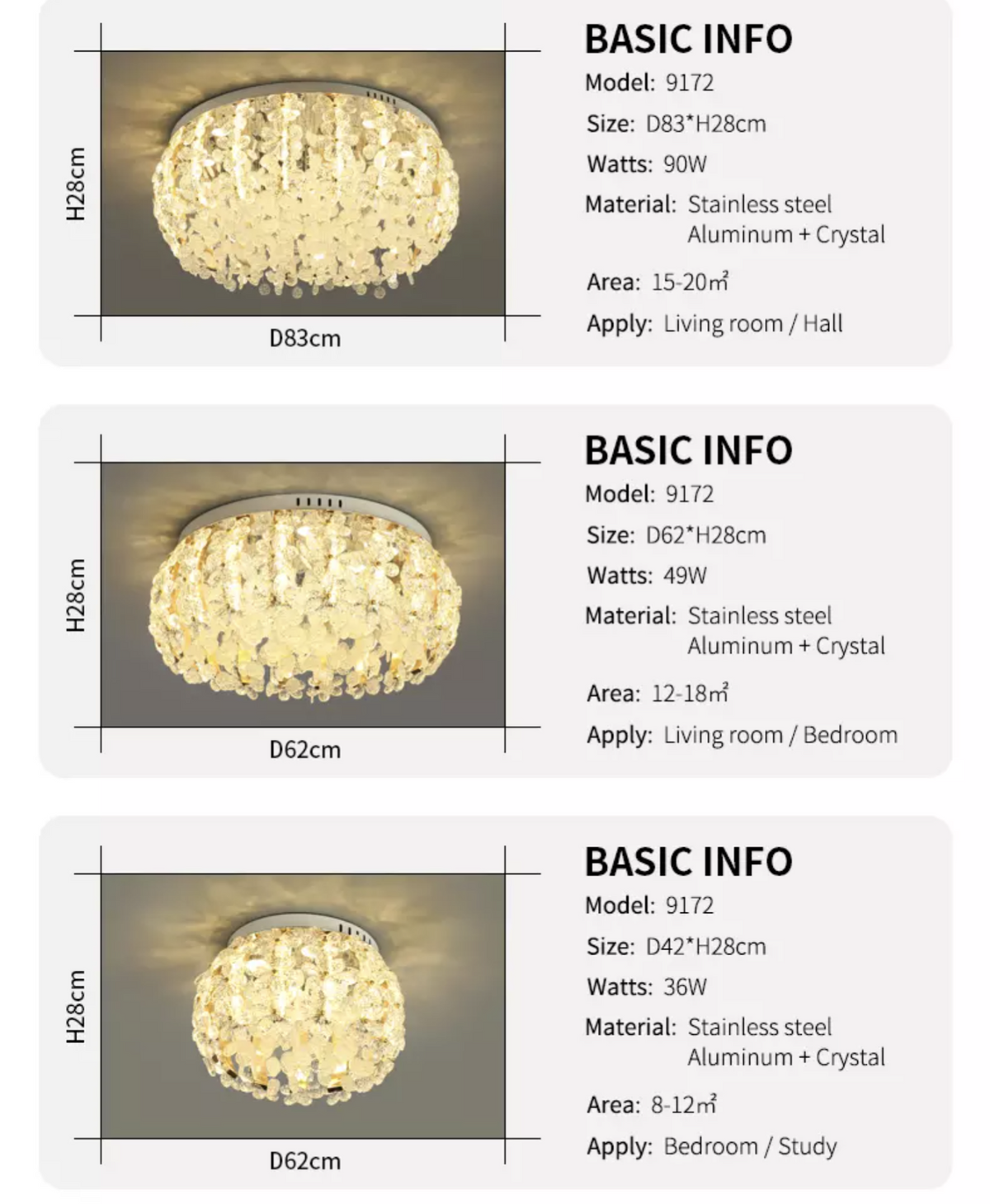 Salazar Flower Crystal Chrome Ceiling Chandelier - Reflect Lighting