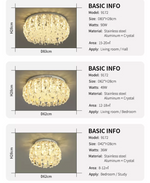 Salazar Flower Crystal Chrome Ceiling Chandelier - Reflect Lighting