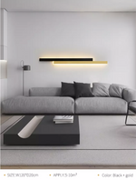 Towanda Sand Black Iron Wall Lamp- Gold/White - Reflect Lighting