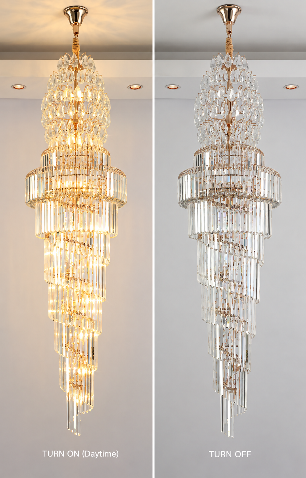 Large Italian Crystal Chandelier