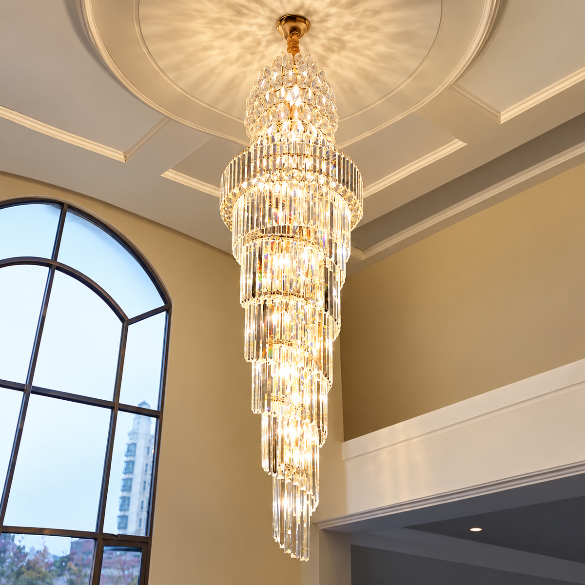 Large Italian Crystal Chandelier