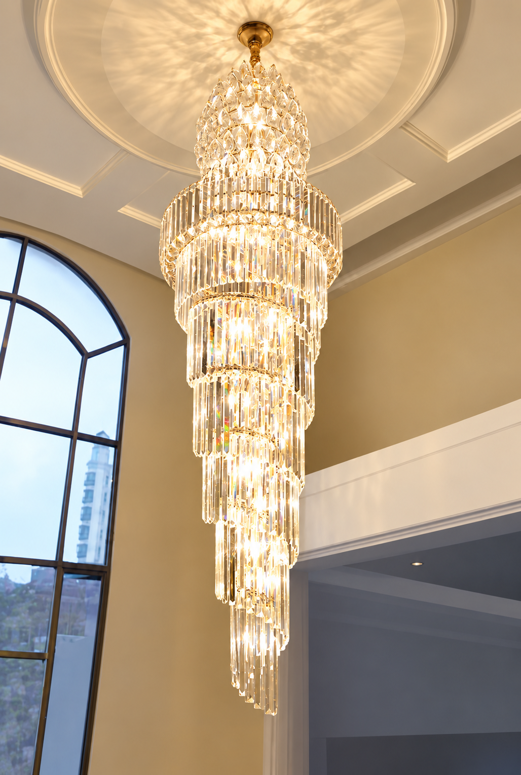 Large Italian Crystal Chandelier