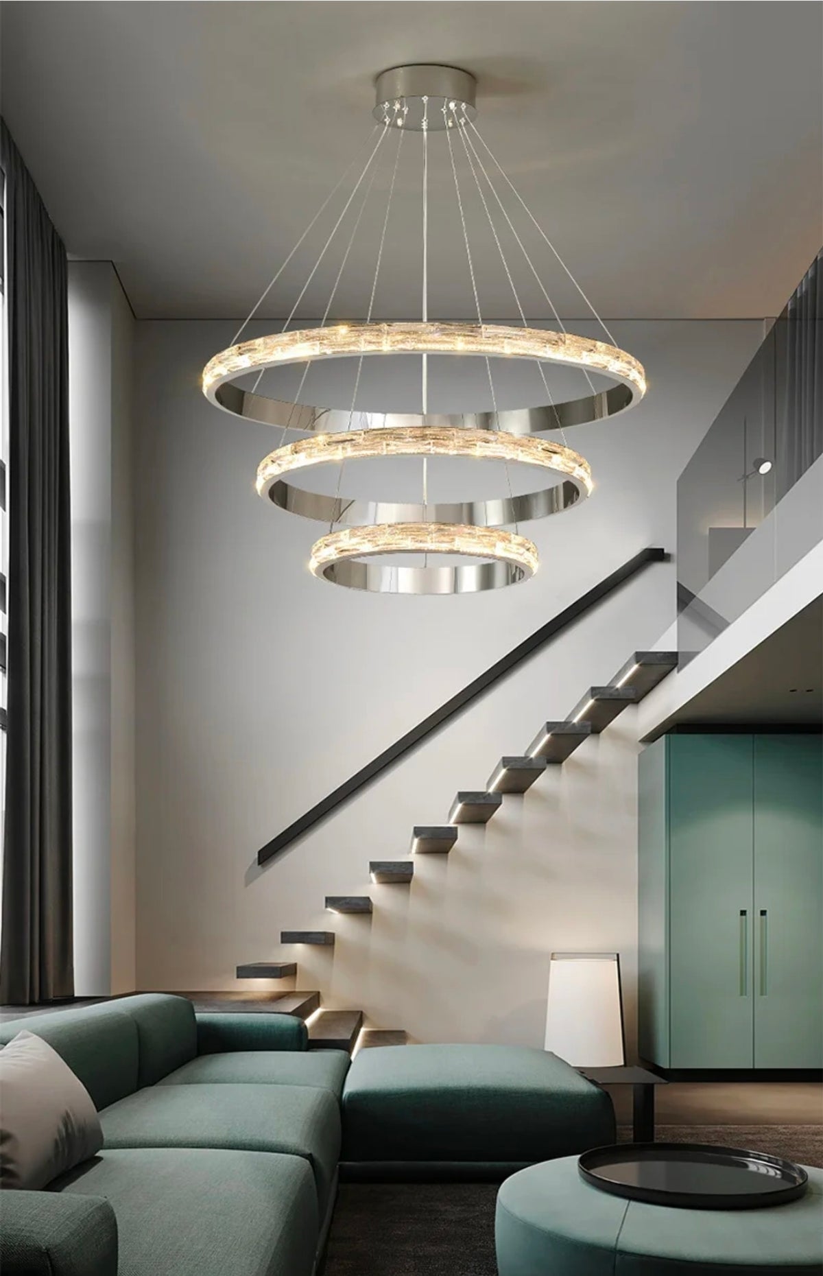 Aria Ritz Silver Ring Light LED