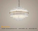 Mallery Barti Crystal Chandelier-Round/Rectangle
