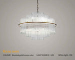 Mallery Barti Crystal Chandelier-Round/Rectangle