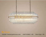 Mallery Barti Crystal Chandelier-Round/Rectangle