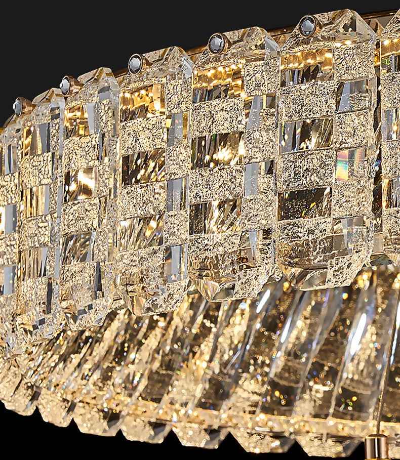 Priscila Arness Gold Ring Chandelier-Round/Rectangle