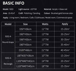 Mallery Barti Crystal Chandelier-Round/Rectangle