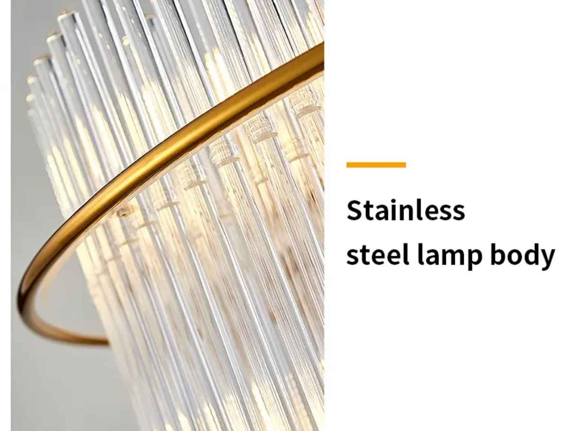 Mallery Barti Crystal Chandelier-Round/Rectangle