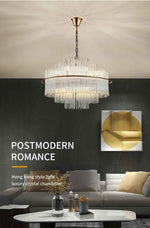 Mallery Barti Crystal Chandelier-Round/Rectangle
