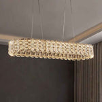 Priscila Arness Gold Ring Chandelier-Round/Rectangle