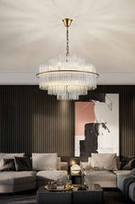 Mallery Barti Crystal Chandelier-Round/Rectangle