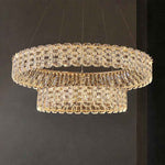 Priscila Arness Gold Ring Chandelier-Round/Rectangle