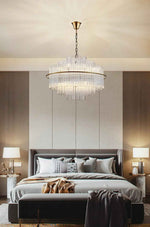 Mallery Barti Crystal Chandelier-Round/Rectangle