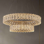 Priscila Arness Gold Ring Chandelier-Round/Rectangle