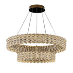 Priscila Arness Gold Ring Chandelier-Round/Rectangle