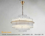 Mallery Barti Crystal Chandelier-Round/Rectangle