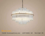 Mallery Barti Crystal Chandelier-Round/Rectangle