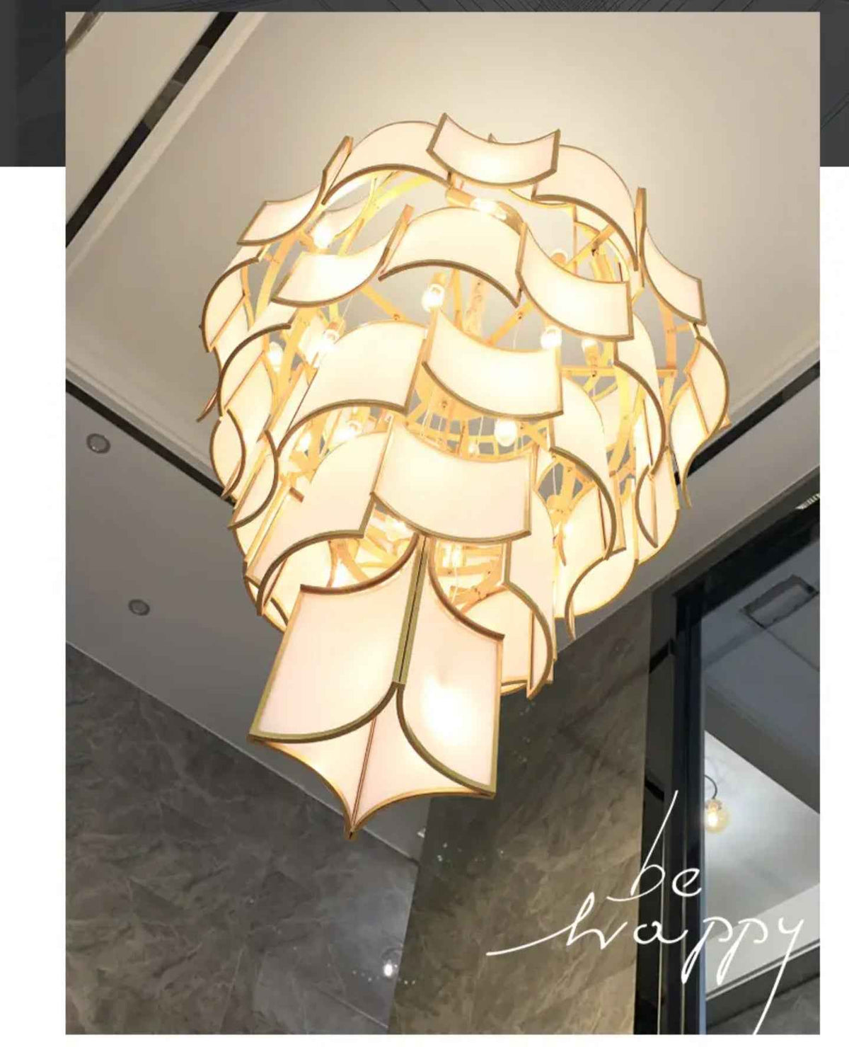 Annija Boody Gold Chandelier
