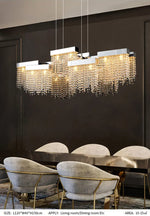 Almerino Jamoy Chrome/Gold Chandelier