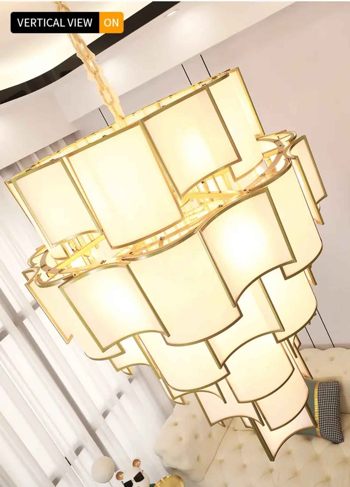 Annija Boody Gold Chandelier