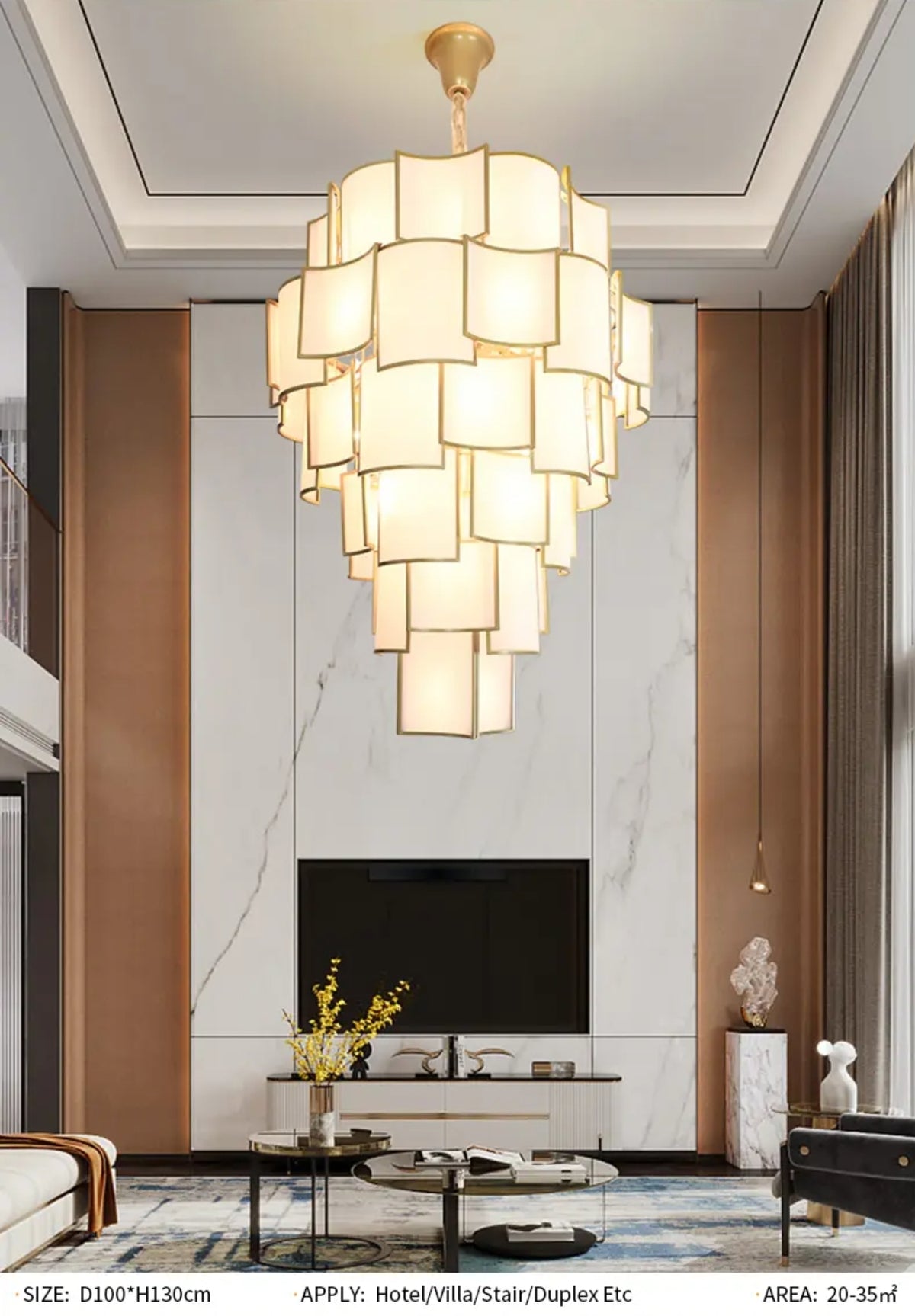Annija Boody Gold Chandelier