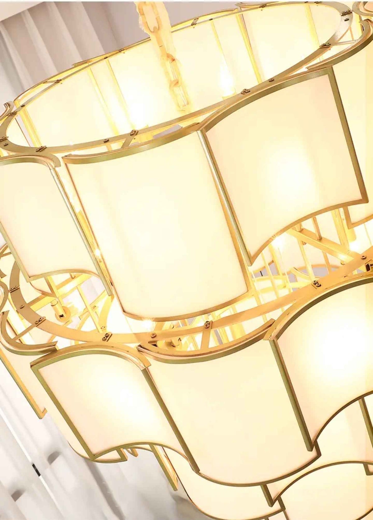 Annija Boody Gold Chandelier