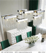 Almerino Jamoy Chrome/Gold Chandelier