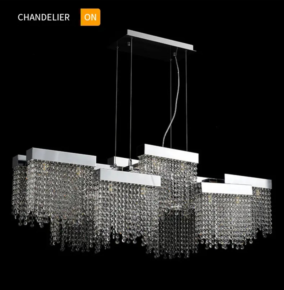 Almerino Jamoy Chrome/Gold Chandelier