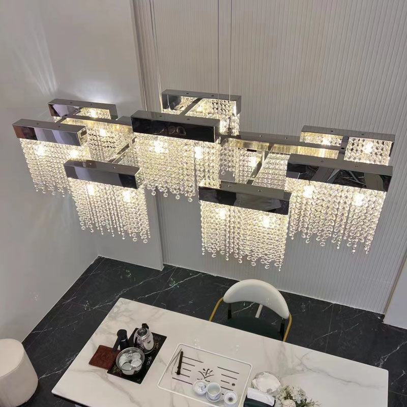 Almerino Jamoy Chrome/Gold Chandelier